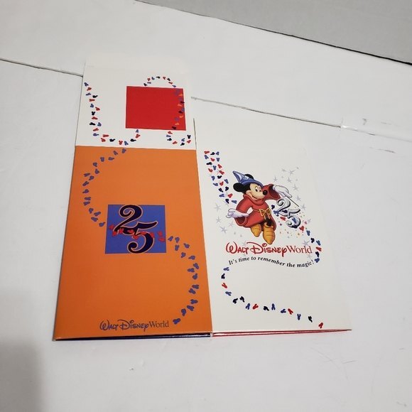 Walt Disney World Lot of 5 Collectible Gift Boxes 25th Anniversary Logo Mickey - Picture 3 of 8